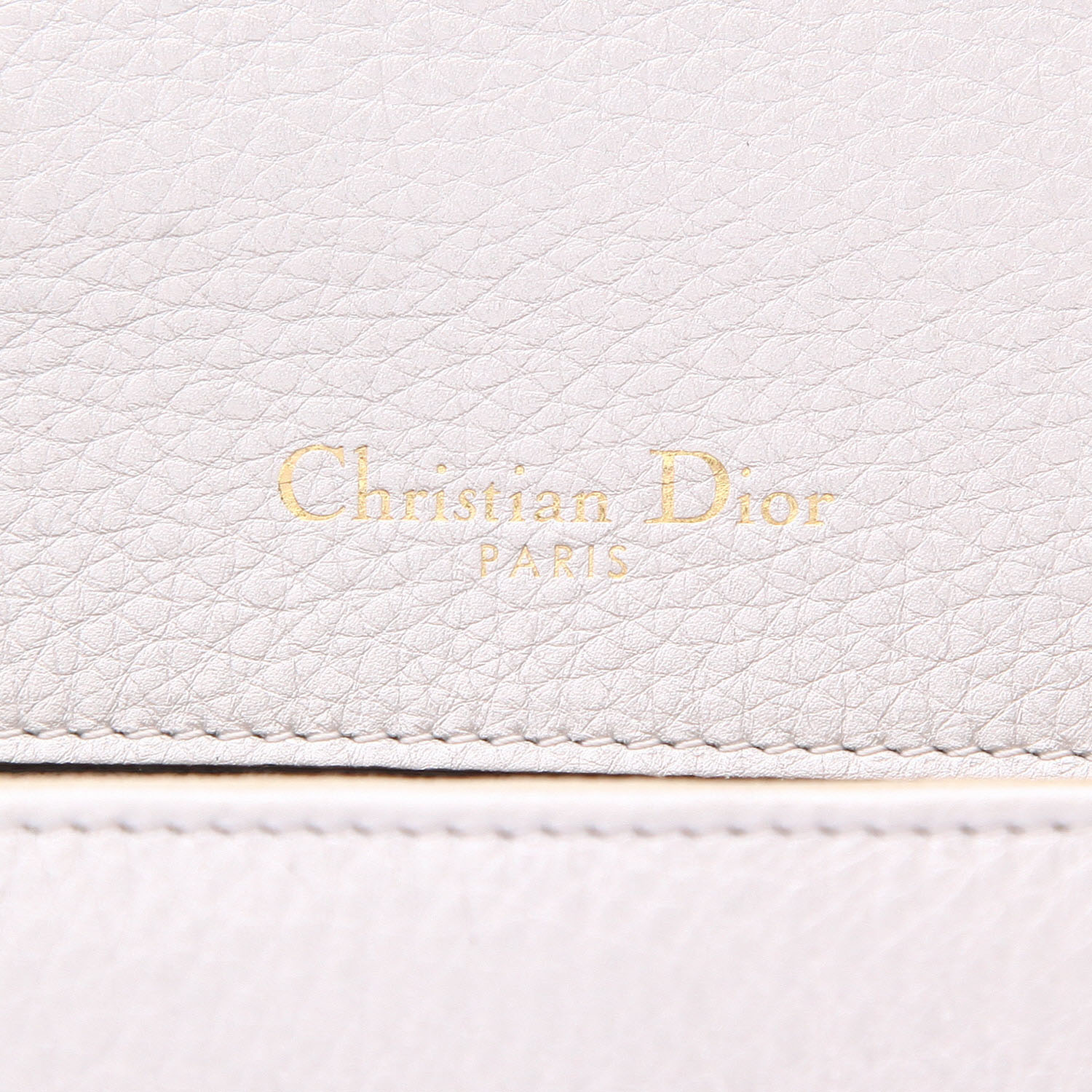 Bolso bandolera Dior  Diorama en cuero plateado - Detail D2