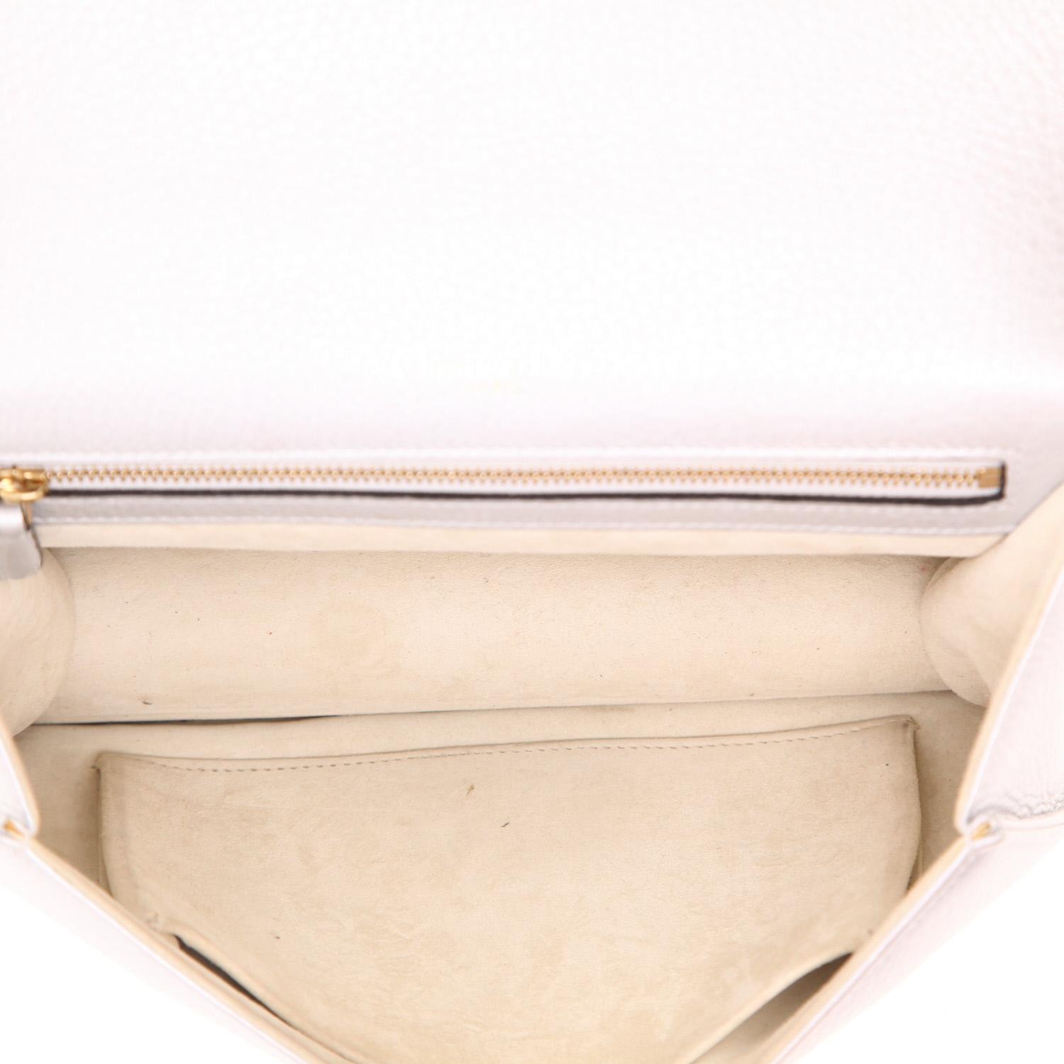 Dior Diorama shoulder bag in silver leather - Detail D3