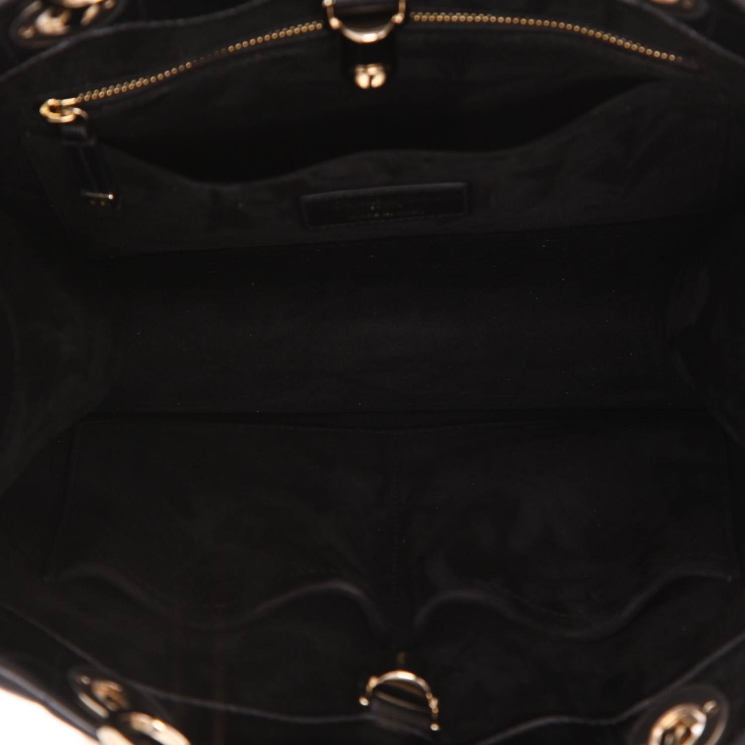 Shopping bag Dior  Essential in pelle trapuntata nera - Detail D2