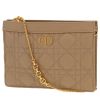 Borsa a tracolla Dior  Every Dior in pelle cannage beige - 00pp thumbnail