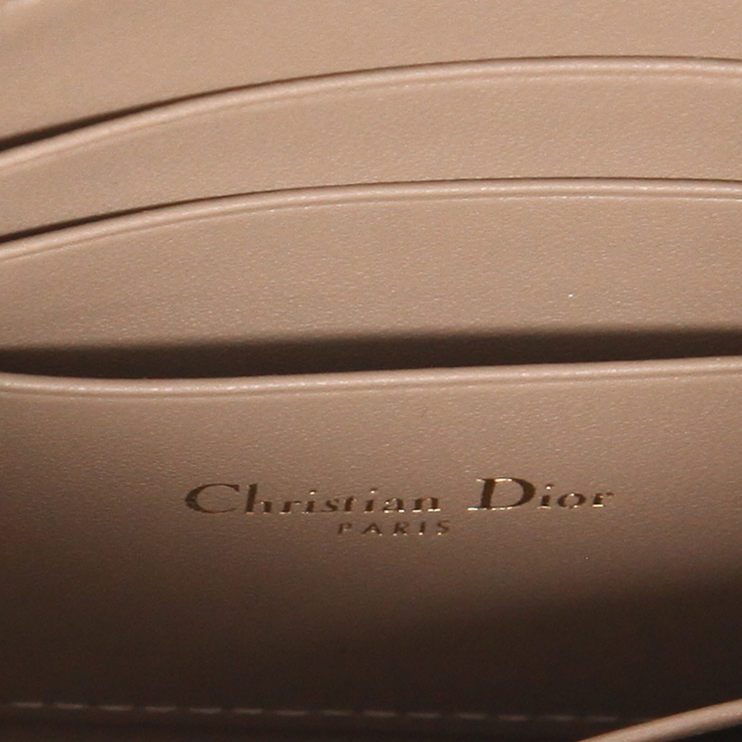 Sac bandoulière Dior  Every Dior en cuir cannage beige - Detail D2