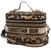 Dior  Travel Vanity shoulder bag  in beige and black canvas - 00pp thumbnail