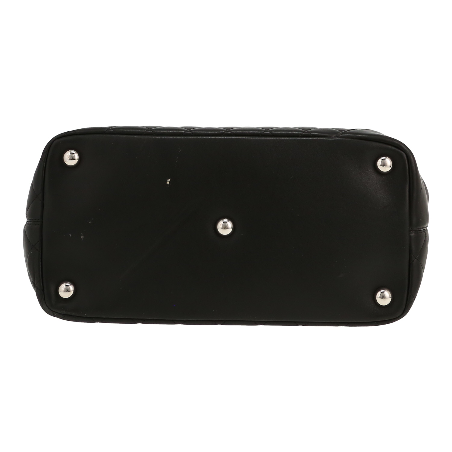 Shopping bag Chanel  Cambon in pelle trapuntata nera - Detail D1