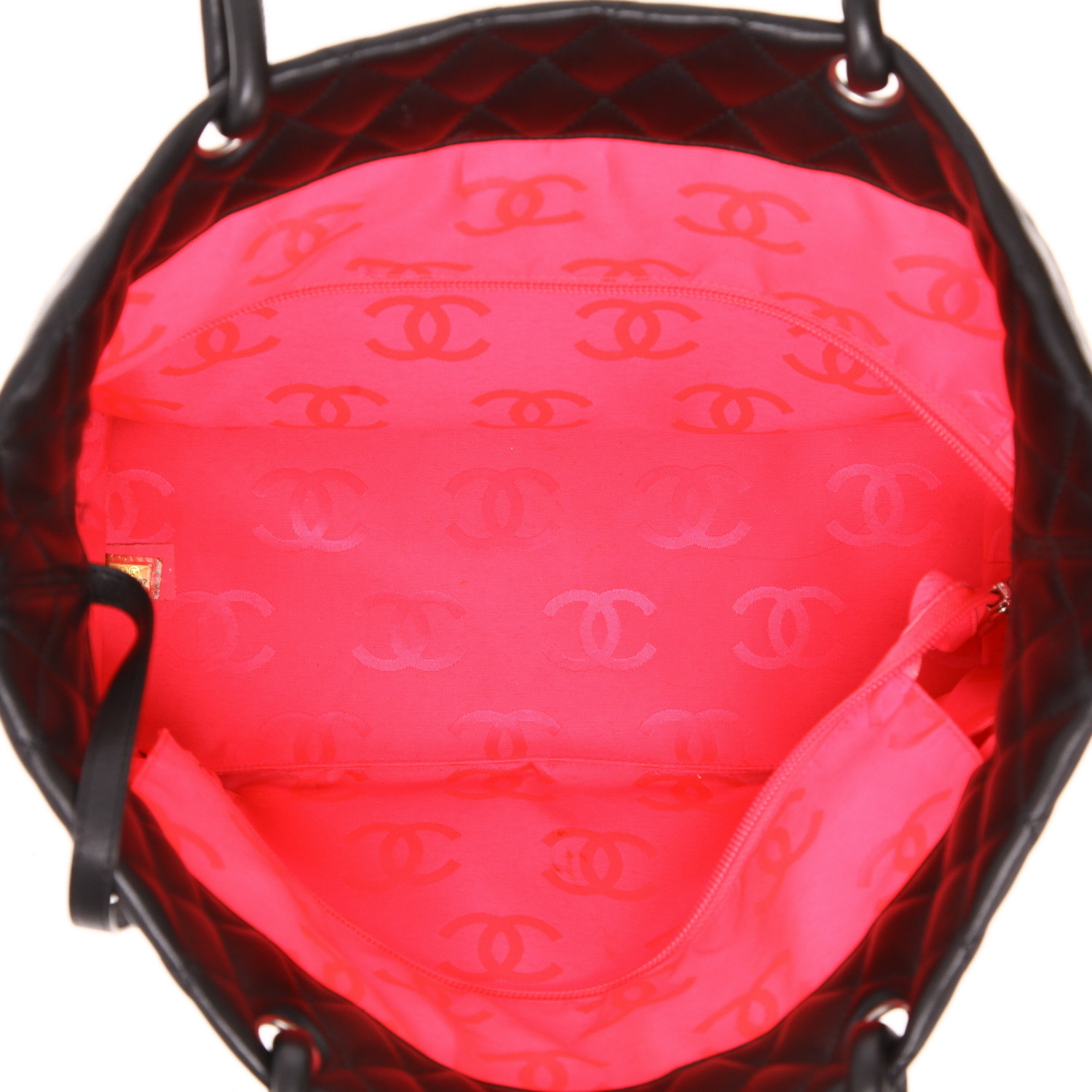 Bolso Cabás Chanel  Cambon en cuero acolchado negro - Detail D3