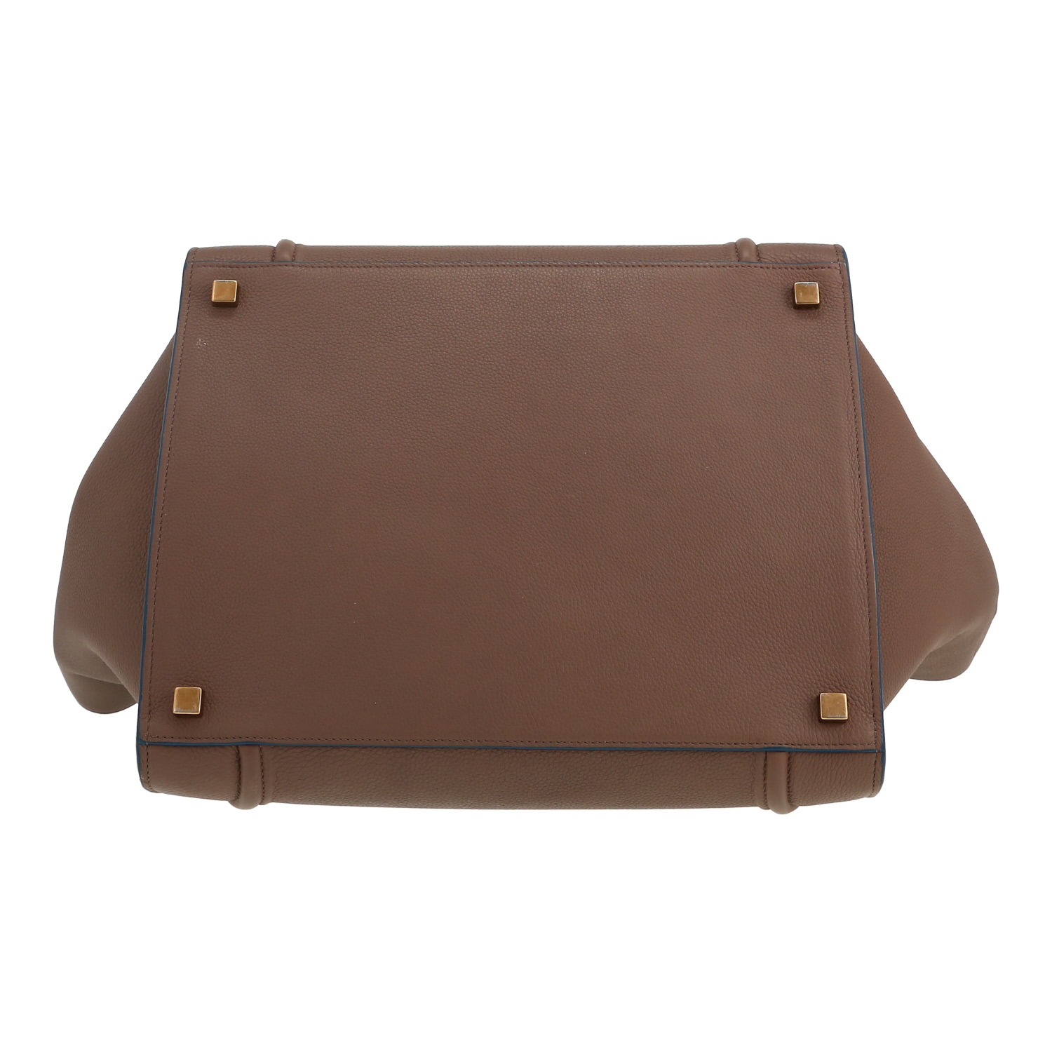 Celine  Cabas Phantom shopping bag  in taupe grained leather - Detail D1