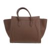 Celine  Cabas Phantom shopping bag  in taupe grained leather - Detail D4 thumbnail