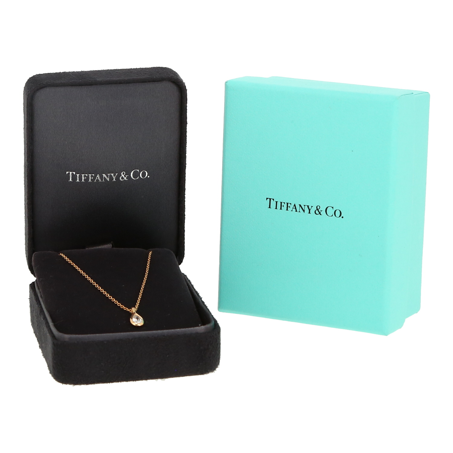 Collar Tiffany & Co Diamonds By The Yard de oro rosa y diamante - Detail D2