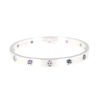 Bracelet Cartier Love Passion en or blanc et pierres de couleurs - 360 thumbnail