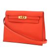 Borsa a tracolla Hermès  Kelly Danse in pelle Evergrain arancione - 00pp thumbnail