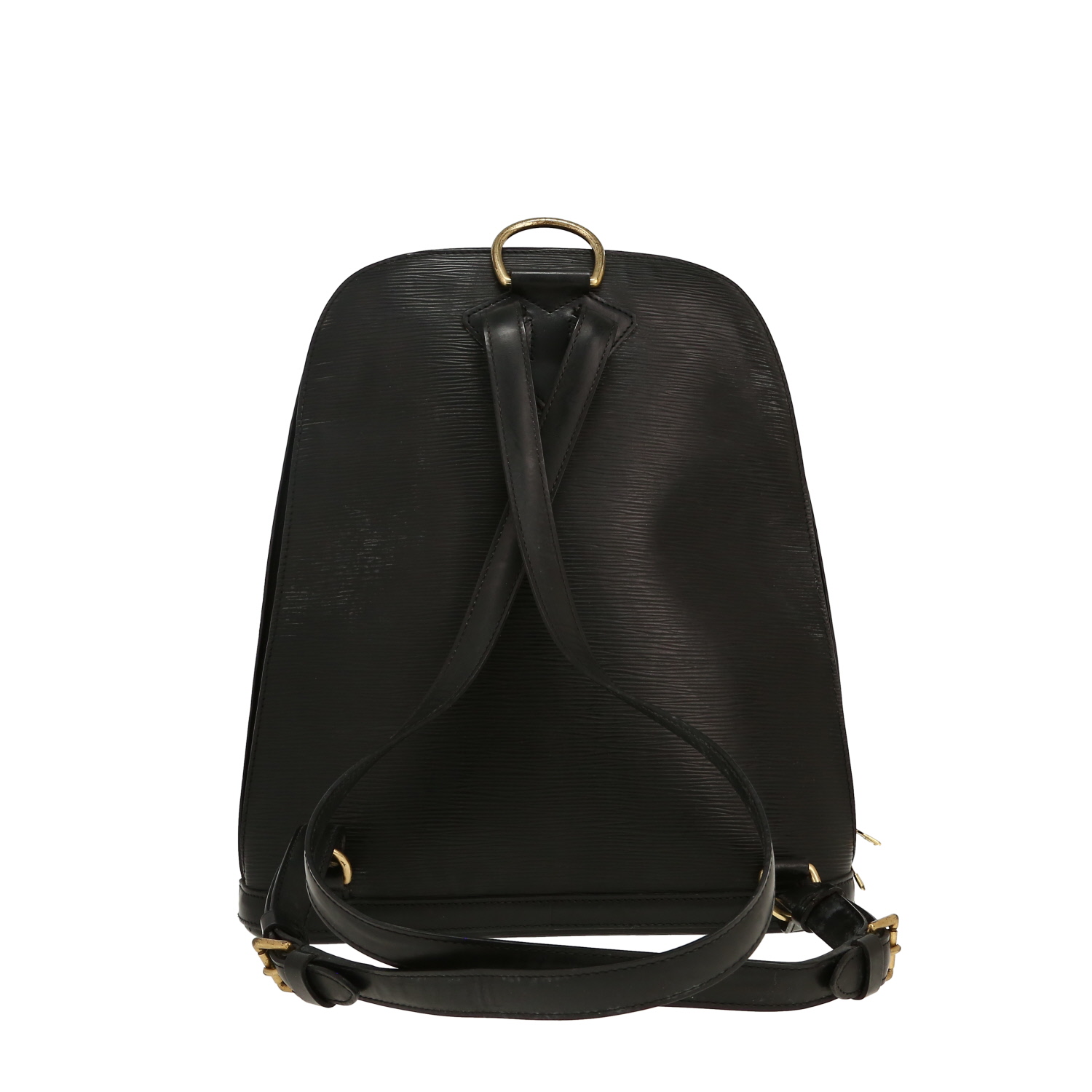 Sac à dos Louis Vuitton  Gobelins - Backpack en cuir épi noir - Detail D4