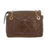 Chanel   handbag  in brown quilted leather - Detail D4 thumbnail