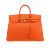Hermès  Birkin 40 cm handbag  in orange epsom leather - 360 thumbnail