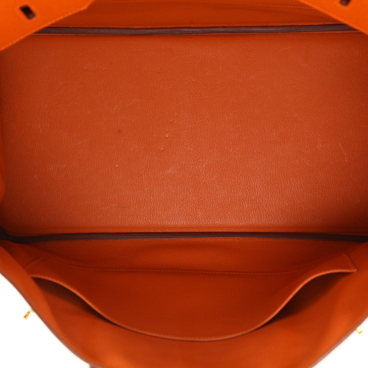 Borsa Hermès  Birkin 40 cm in pelle Epsom arancione - Detail D3