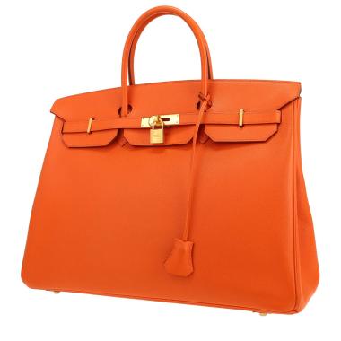 Sac à main Hermès  Birkin 40 cm en cuir epsom orange