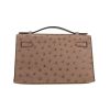 Pochette Hermès  Kelly - Clutch in struzzo grigio - Detail D5 thumbnail