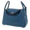 Bolso de mano Hermès  Lindy 30 cm en cuero togo azul - 00pp thumbnail