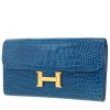 Billetera Hermès  Constance Wallet en aligátor azul - 00pp thumbnail