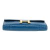 Hermès  Constance Wallet wallet  in blue alligator - Detail D1 thumbnail