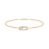 Messika Move Uno small model bracelet in pink gold and diamonds - 00pp thumbnail