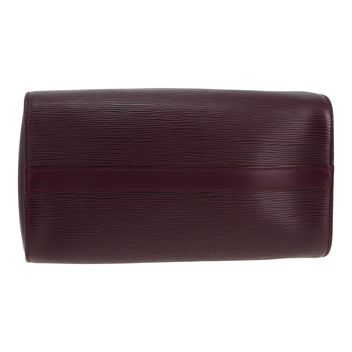 Louis Vuitton  Speedy 25 handbag  in purple epi leather - Detail D1