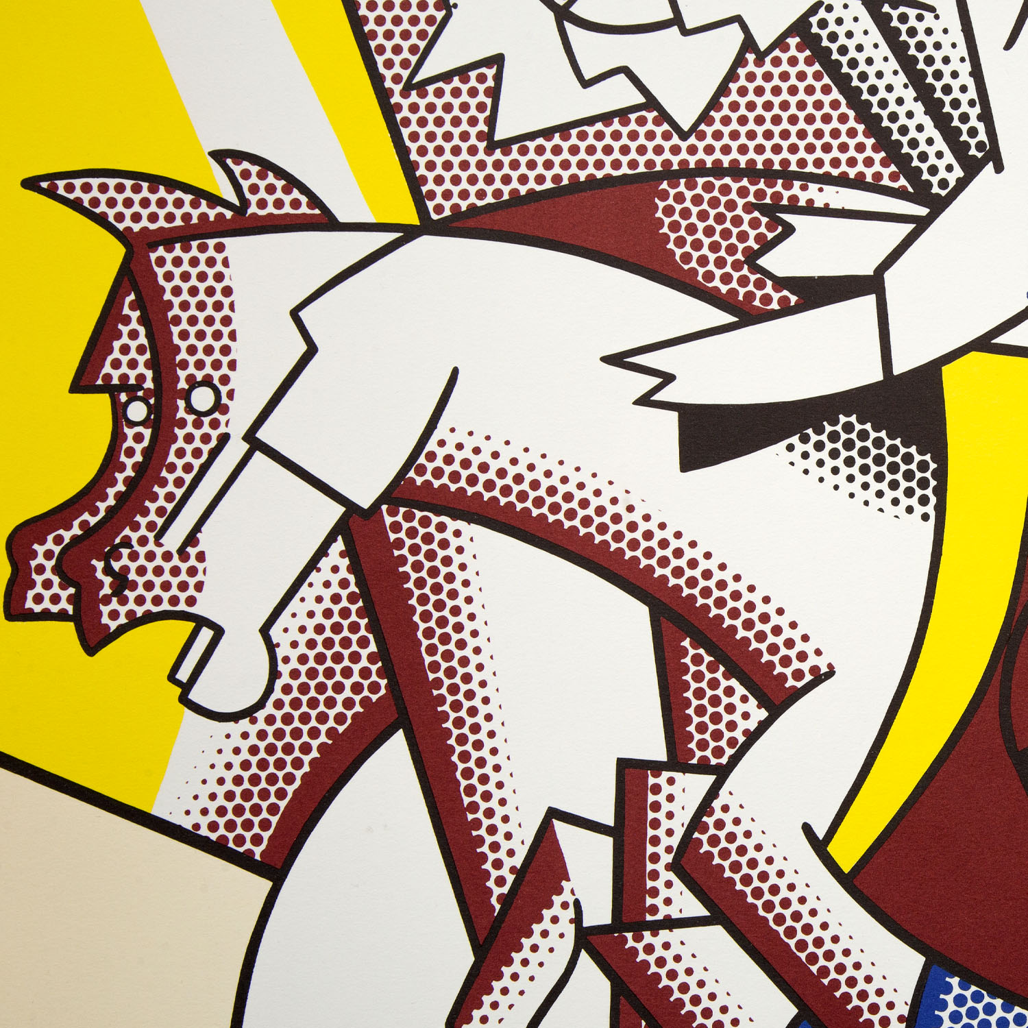 Roy Lichtenstein (1923-1997), Los Angeles Olympic Games Poster (The Red Horseman) - 1984 - Detail D1