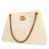 Sac cabas Gucci  GG Marmont en cuir matelassé blanc-cassé - 00pp thumbnail