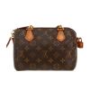 Bolso de mano Louis Vuitton  Speedy 20 cm en lona Monogram marrón y cuero natural - Detail D4 thumbnail