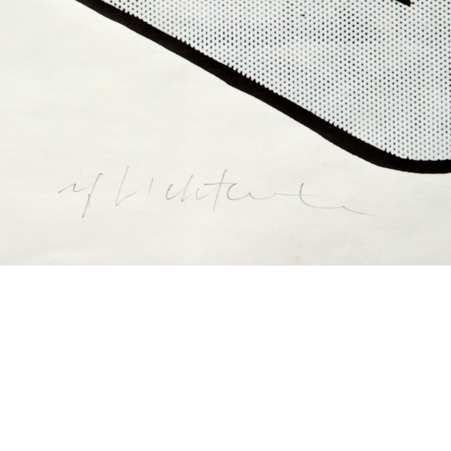 Roy Lichtenstein (1923-1997), Sock Announcement - 1963 - Detail D3