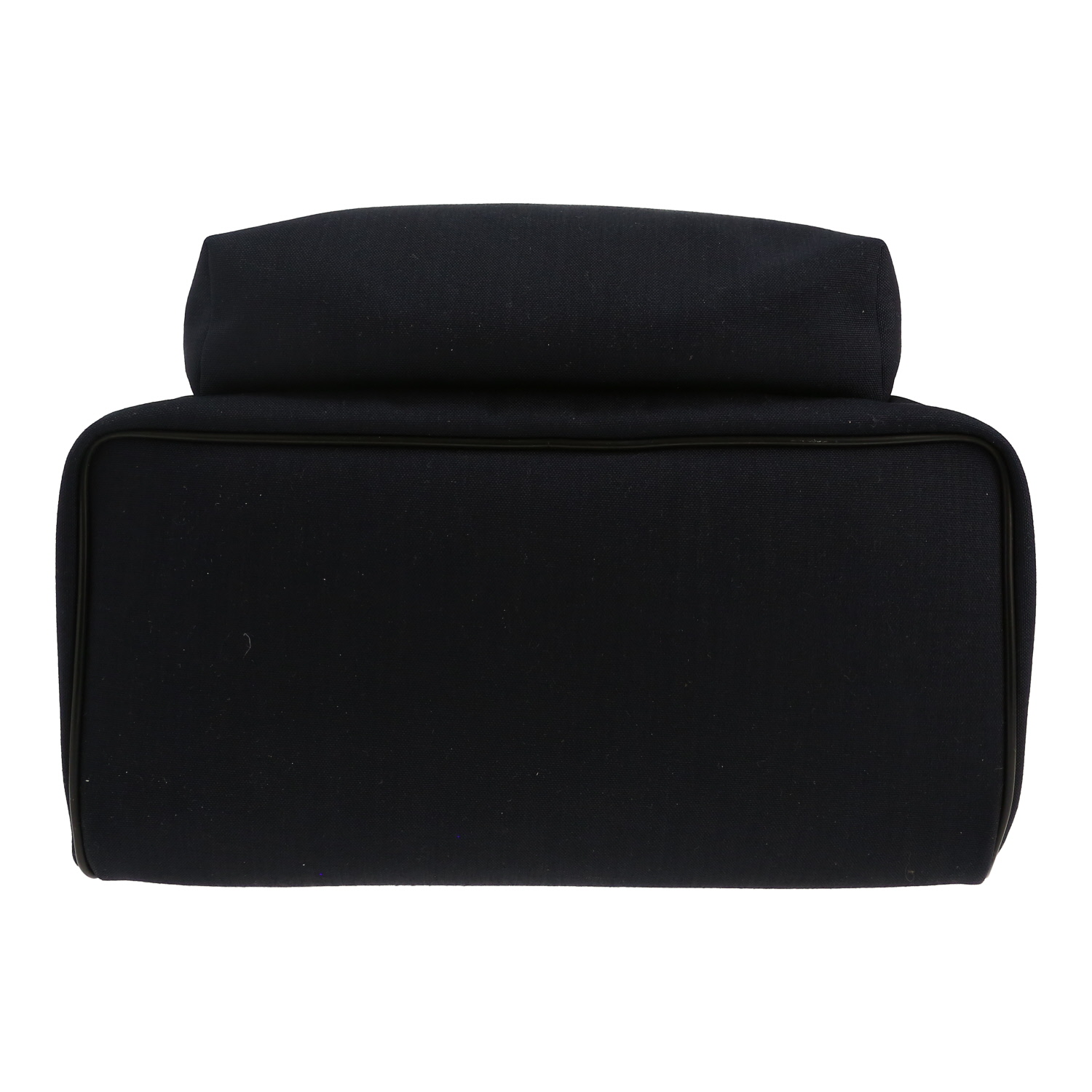 Saint Laurent City backpack in navy blue canvas and black leather - Detail D1