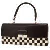 Louis Vuitton   handbag  in brown and white leather  and brown leather - 00pp thumbnail