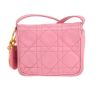 Dior  Vintage shoulder bag  in pink grained leather - Detail D4 thumbnail