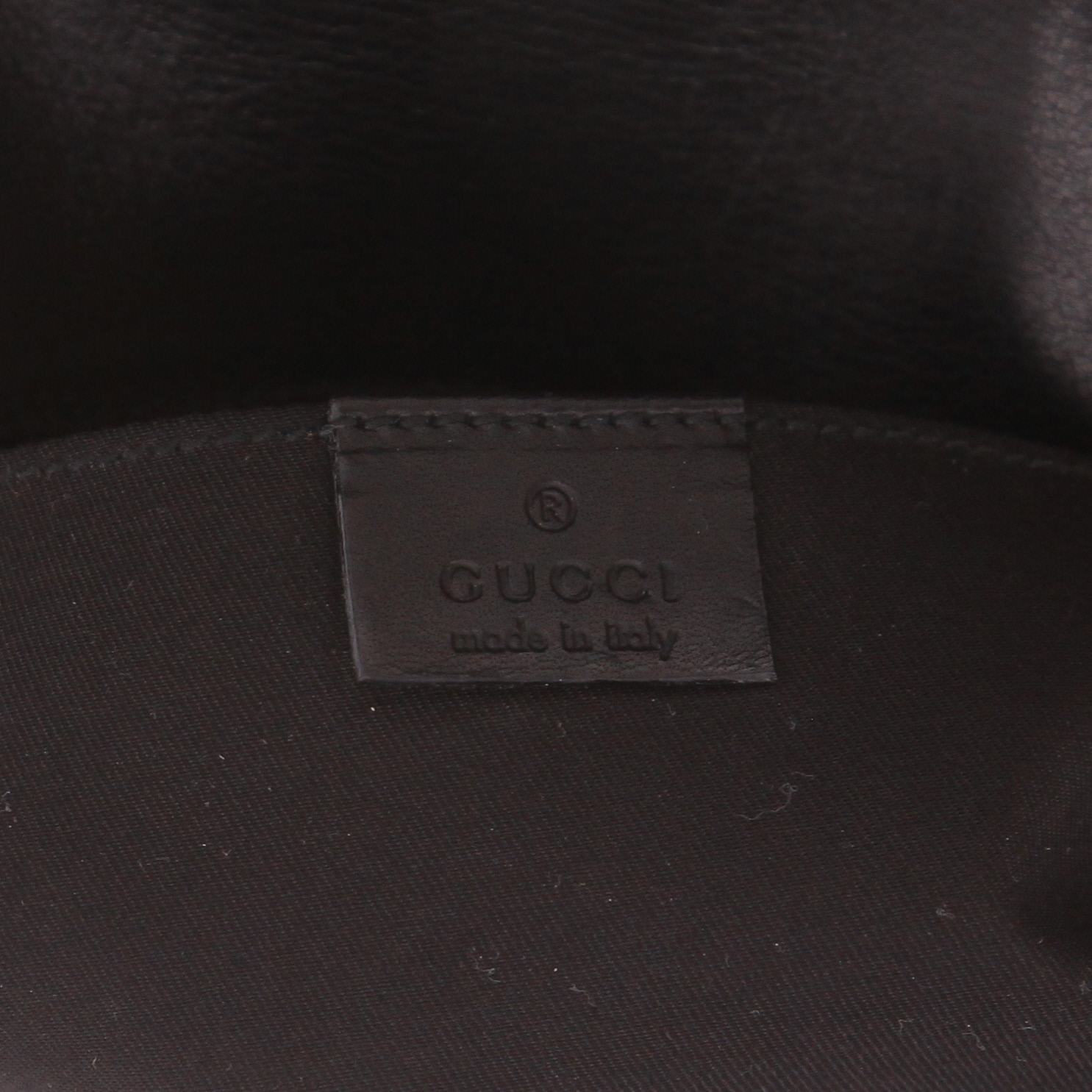 Sac à main Gucci  Mors en cuir noir et rose et toile siglée noire - Detail D2