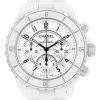 Montre Chanel J12 Chronographe en céramique blanche et acier Vers 2000 - 00pp thumbnail