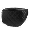 Bolsito-cinturón Chanel  Pochette ceinture en cuero acolchado negro - 00pp thumbnail