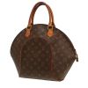 Bolso de mano Louis Vuitton  Ellipse en lona Monogram marrón y cuero natural - 00pp thumbnail