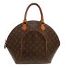 Borsa Louis Vuitton  Ellipse in tela monogram marrone e pelle naturale - Detail D4 thumbnail