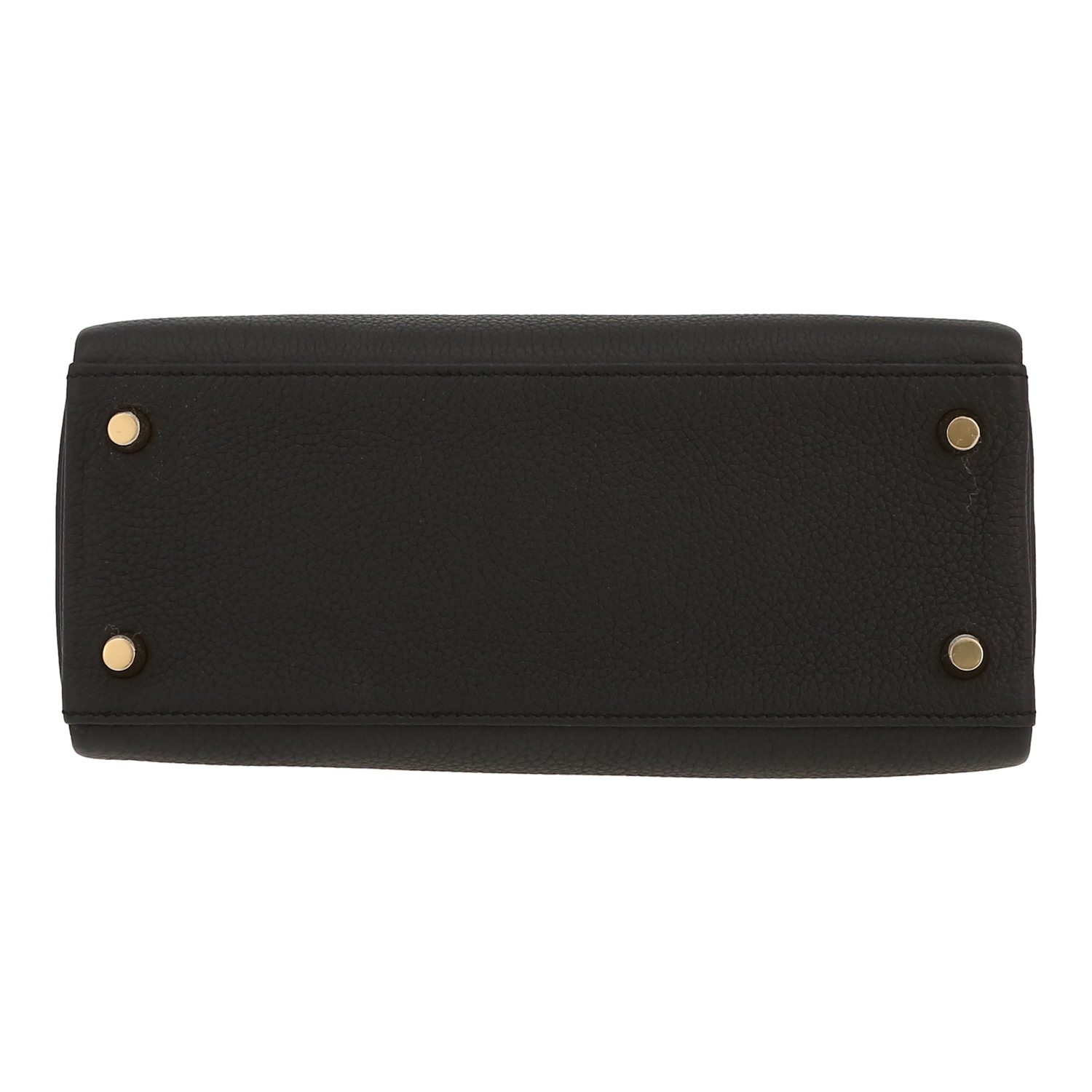 Sac à main Hermès  Kelly 25 cm en cuir togo noir - Detail D1