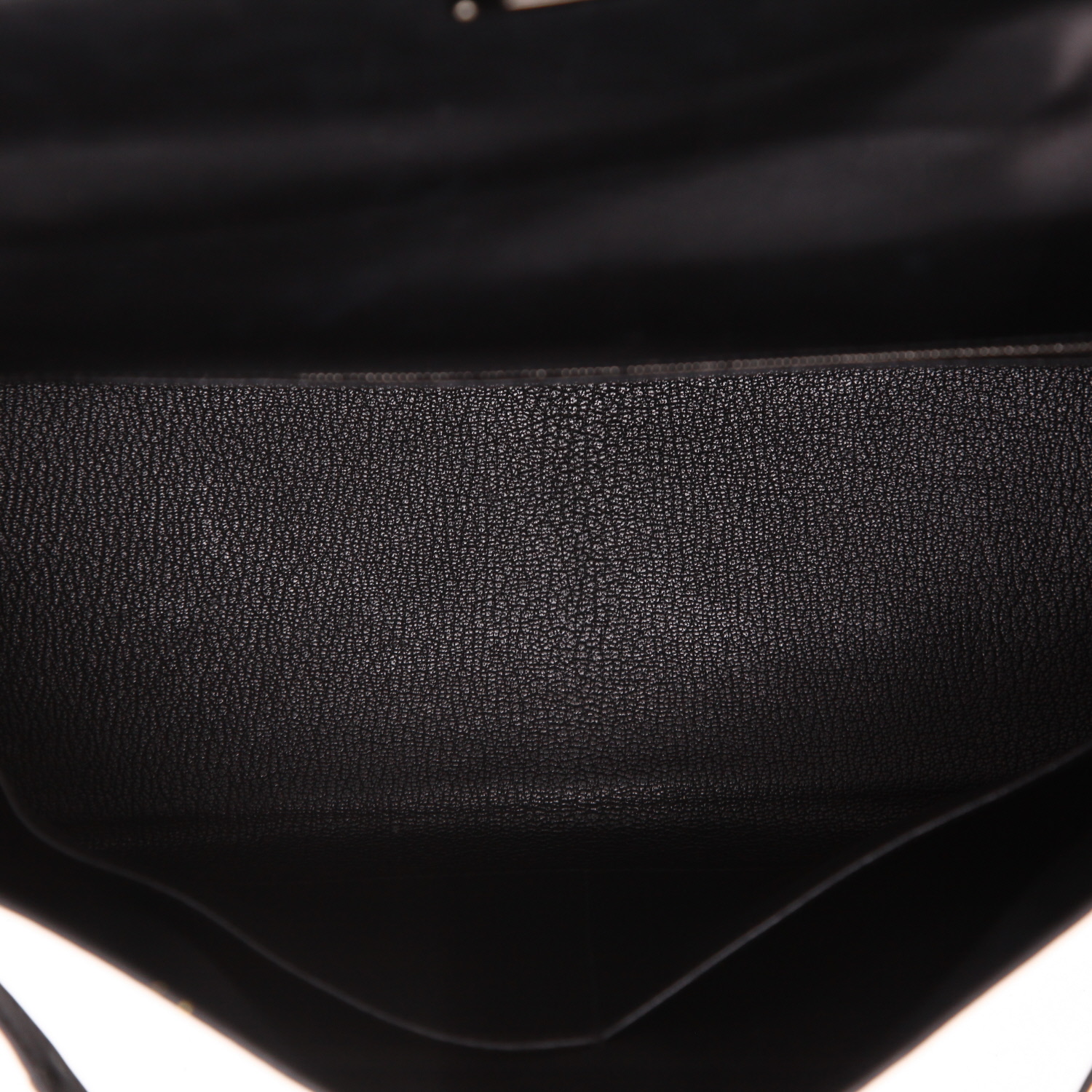 Sac à main Hermès  Kelly 35 cm en cuir box noir - Detail D3
