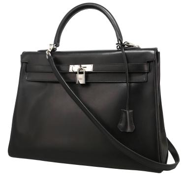 Hermès  Kelly 35 cm handbag  in black box leather