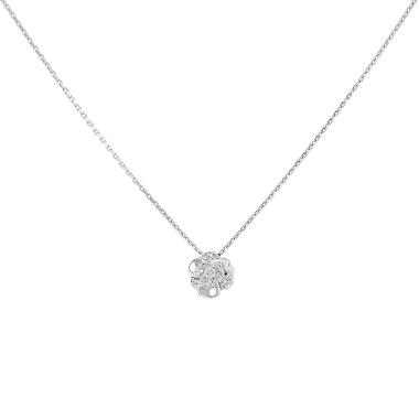 Collar Chanel Camelia de oro blanco y diamantes