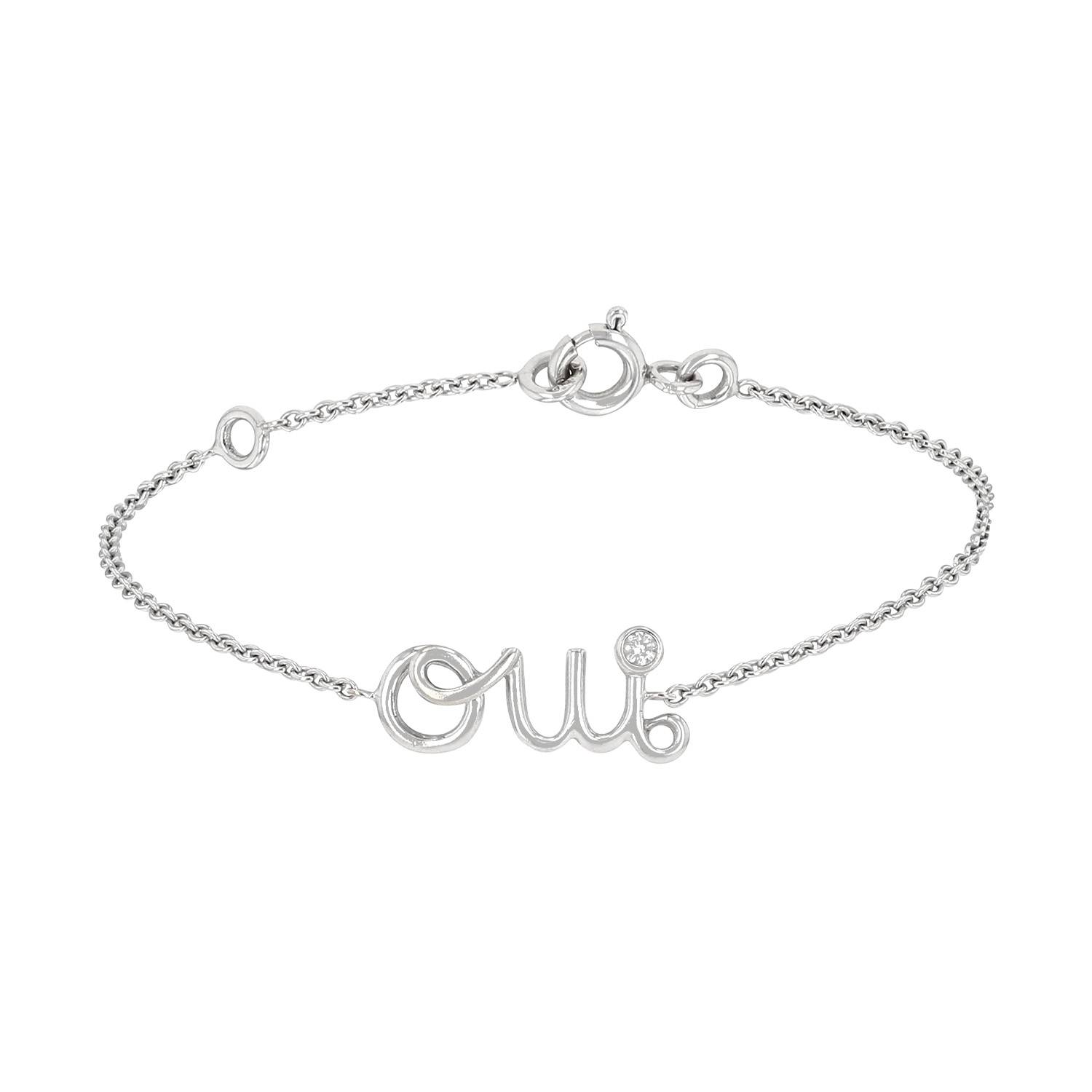 Bracelet Dior Oui en or blanc et diamant