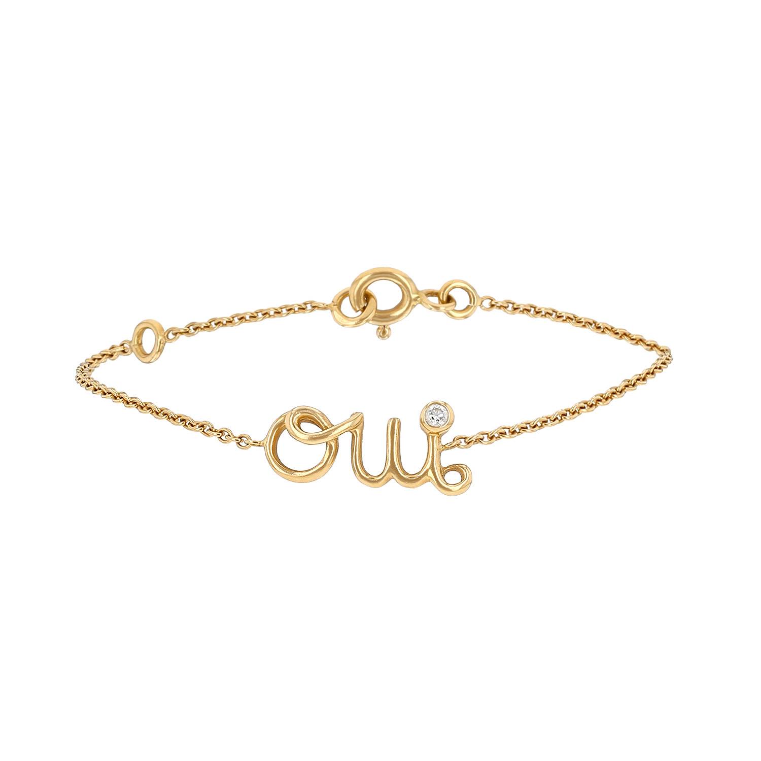 Bracciale Dior Oui in oro giallo e diamante