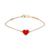 Bracciale Van Cleef & Arpels Sweet Hearts in oro rosa e corniola - 00pp thumbnail