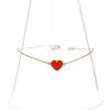 Van Cleef & Arpels Sweet Hearts bracelet in pink gold and cornelian - 360 thumbnail