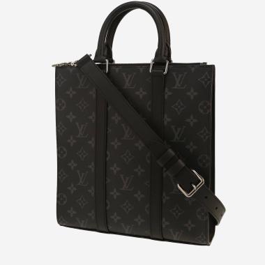 Borsa a tracolla Louis Vuitton in tela Monogram grigio Graphite e pelle nera