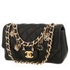 Sac bandoulière Chanel  Mini Timeless en cuir matelassé noir - 00pp thumbnail