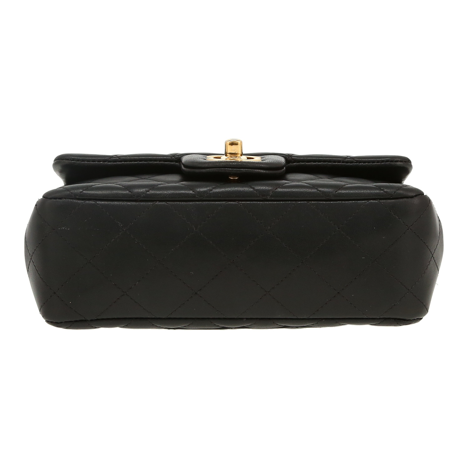 Borsa a tracolla Chanel  Timeless Mini in pelle trapuntata nera - Detail D1