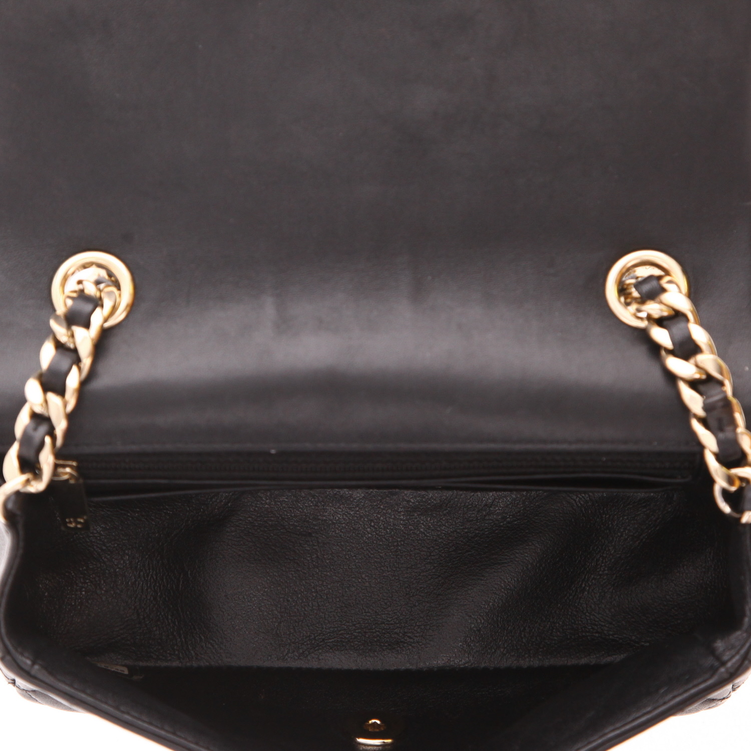 Bolso bandolera Chanel  Mini Timeless en cuero acolchado negro - Detail D3