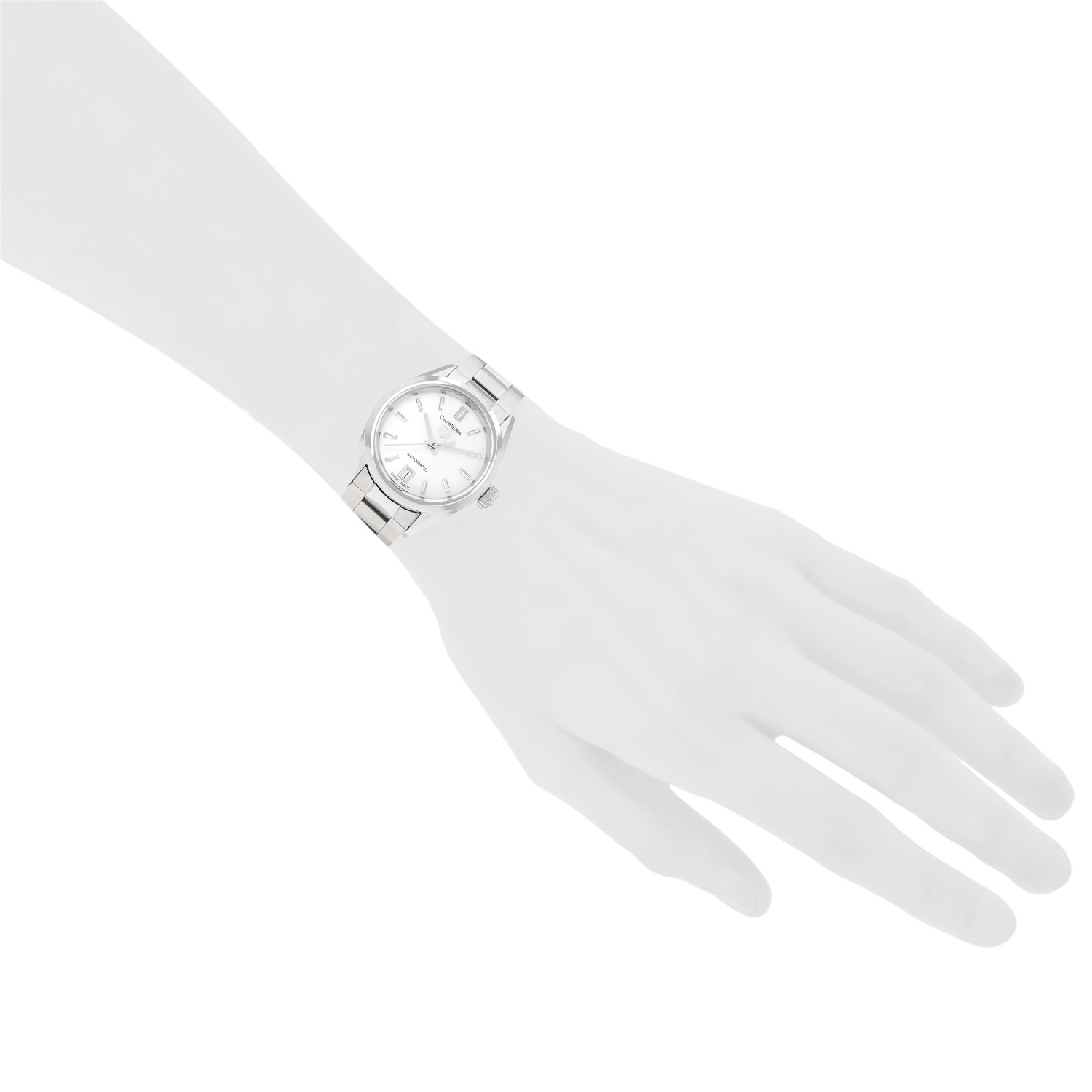 Montre TAG Heuer Carrera Lady en acier Ref: TAG Heuer - WBN2410  Vers 2020 - Detail D1