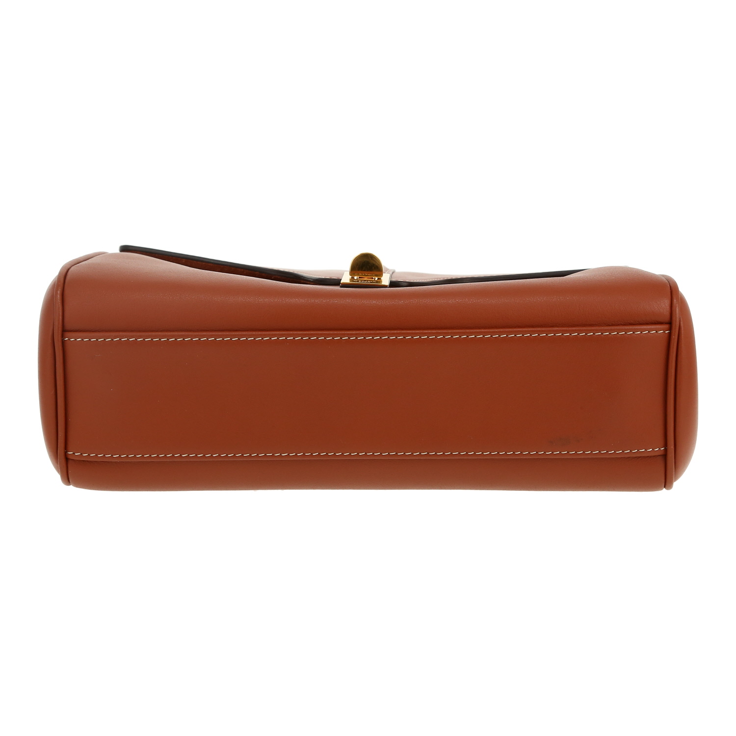 Borsa a tracolla Celine  Soft Teen in pelle marrone - Detail D1